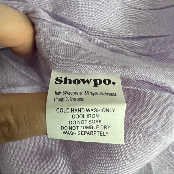 Showpo lilac check textured cutout maxi dress Akara open back - Picture 12 of 13